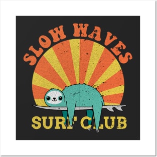 Slow waves surf club Posters and Art